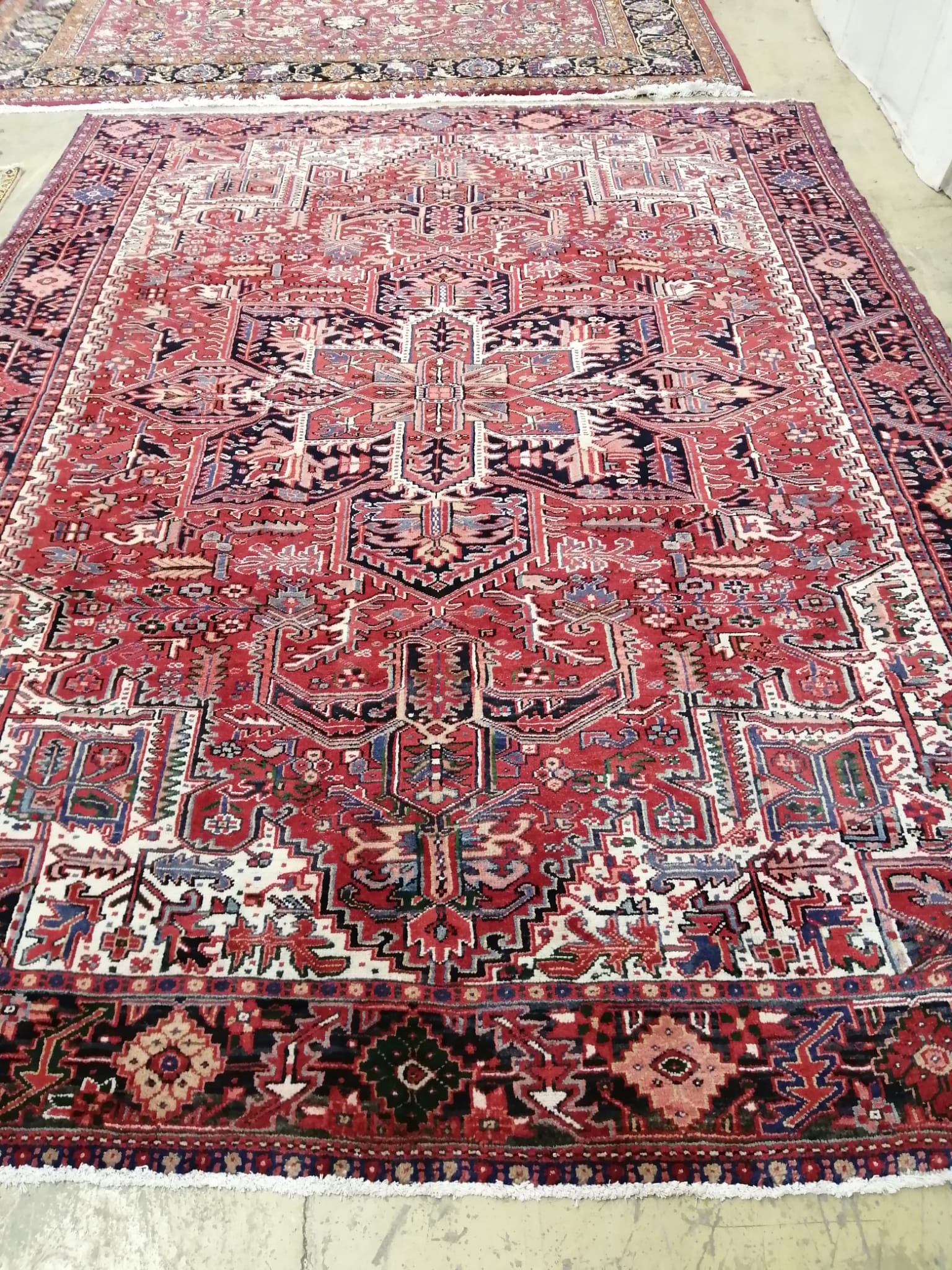 A Heriz carpet, 340 x 250cm